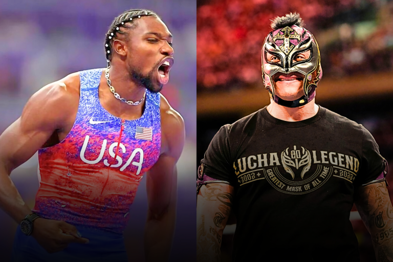 Despite Boxing Backlash, Noah Lyles Makes Bold Confession to WWE Legend Rey Mysterio: “Lot of Entertainment”